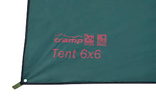 Тент без стійок Tramp UTRT-103 (Green), 600x600 см | Універсальний навіс для відпочинку, надійний захист від сонця і дощу, фото 3