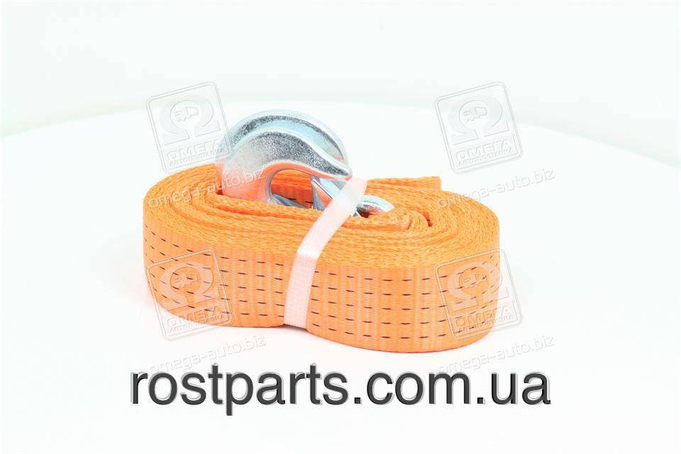 Трос буксирувальний 5т. 50мм. 5/6м. з гаком, Polyester (DK46-PE550/60)