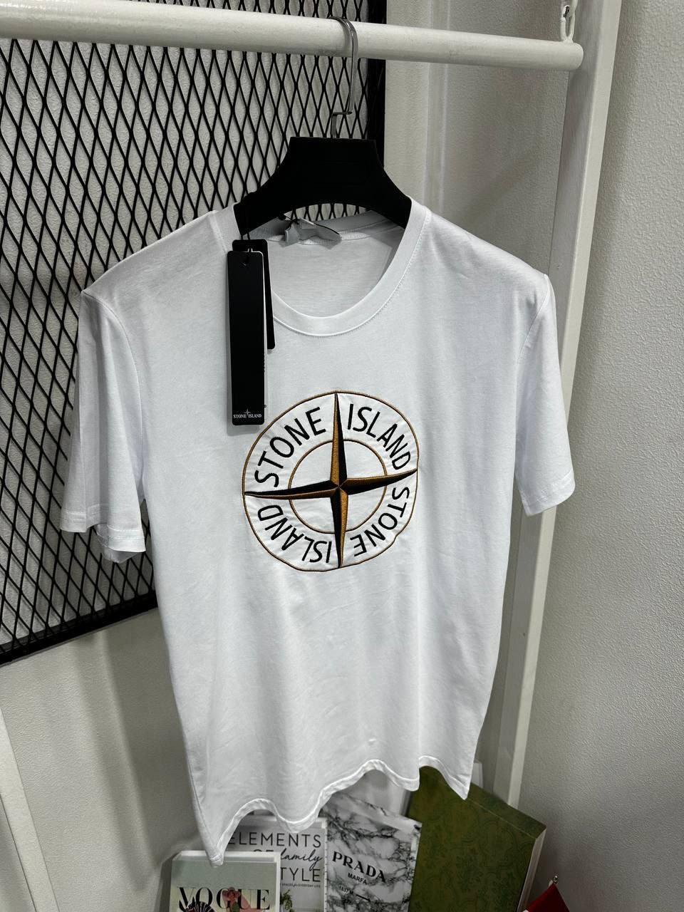 Чоловіча футболка Stone Island CK7714 біла