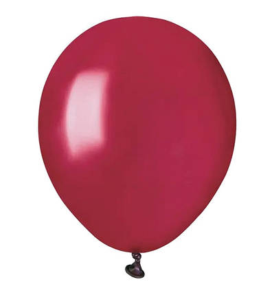 Повітряні кульки (13 см) 10 шт, Італія, колір - вино (пастель), фото 1
