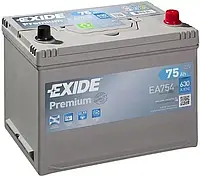 Аккумулятор 75Ah-12v Exide PREMIUM (267х172х220), R, EN630 Азія