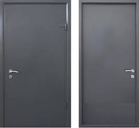 Вхідні двері STRAJ TECHNO-DOOR, Графіт, вуличні (Страж серія ТЕХНО)