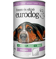 Консерва для собак EuroDog с печенью 415 г (5999886848071) GT, код: 7995057