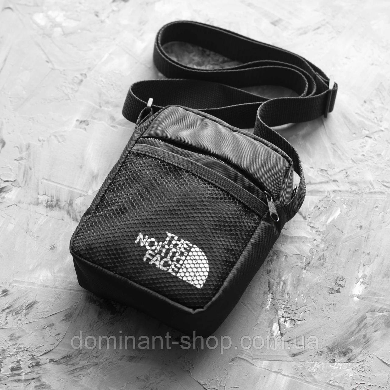 Сумка через плече барсетка The North Face Svet чорна тканинна Норд Фейс tnf