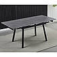 Стіл кераміка матова з ефектом каменю Madrid 120-180х85 см розкладний з металевими ніжками для кухні, фото 2