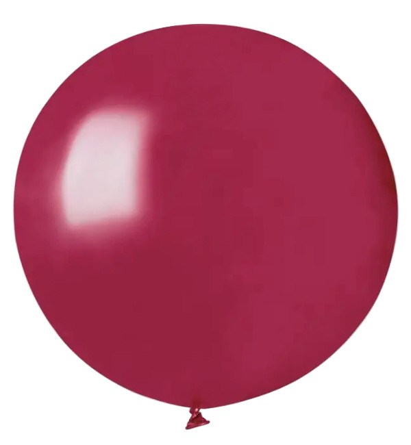 Повітряні кульки "Bowl" G19, Ø - 48 см, (10 шт.), Італія, колір - вино (без смуг)