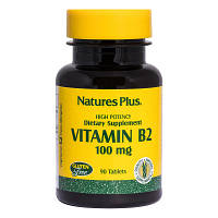 Витамин Natures Plus Рибофлавин, B-2, Nature's Plus, 100 мг, 90 Таблеток (NTP1630)