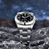 Механические часы Pagani Design PD-1692 Silver-Black, мужские, стальные, 20 АТМ, Device Clock