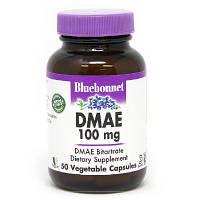 Аминокислота Bluebonnet Nutrition Диметиламиноэтанол, DMAE, 100 мг, 50 растительных капсул (BLB1088) - Топ