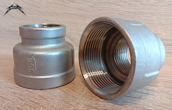 Муфта перехідна нержавіюча Ду20 х Ду8 (3/4"х1/4") AISI 304, фото 1