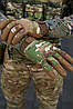 Чоловічий демісезонний комплект одягу "Кіборг" мультикам, бомбер, штани, рукавиці з кісточками, бейсболка, фото 5