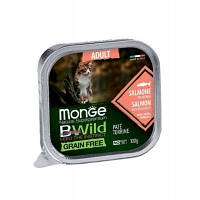 Паштет для кошек Monge BWild Grain Free Wet Salmon Adult Cat 100 г (8009470012881)