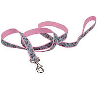 Светоотражающий поводок для собак Coastal Lazer Brite Reflective Leash 1.6 х 120 см сердечки ES, код: 7720869