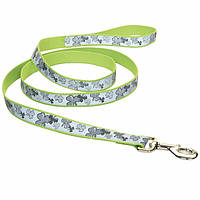 Светоотражающий поводок для собак Coastal Lazer Brite Reflective Leash 1.6 х 120 см клевер (7 ES, код: 7720957