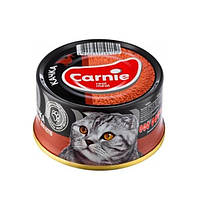 Влажный корм для взрослых кошек Carnie паштет мясной с уткой 90 г (4820255190471) ES, код: 7994987