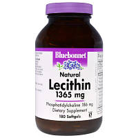 Амінокислота Bluebonnet Nutrition Натуральний лецитин 1365 мг, 180 желатинових капсул (BLB-00926)