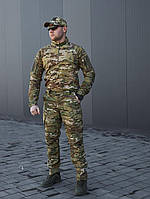 Мужская полевая демисезонная рубашка убакс мультикам Warrior, рубашка с длинным рукавом спереди на молнии