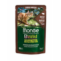 Влажный корм для кошек Monge BWild Cat Free Wet с мясом буйвола и овощами 85 г (8009470012751)