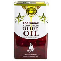 Олія оливкова, ELAIOLADO (греція) Extra Uirgin OLIVE OIL Cold Extraction, 5 л. Ж/Б