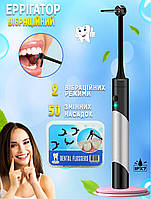 Ирригатор ниточный вибрационный для чистки зубов Eta Oral Floss на батарейках + 50 сменных насадок
