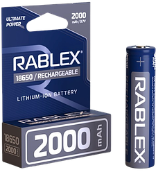 Акумулятор Rablex 18650 Li-ion 2000mAh 3.7v