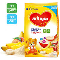 Детская каша Milupa Молочная Манна с фруктами 210 г (5900852930041)