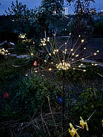 Садовий світильник на сонячній батареї Феєрверк 60led 8 режімів світла вуличний декоративний ліхтар