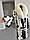 Жіноча норкова шуба з ексклюзивної натуральної нотки носок і коміром із полярного песця натурального окр., фото 5