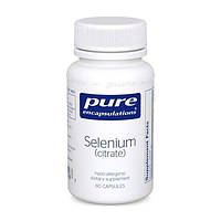 Селен цитрат Selenium citrate Pure Encapsulations для антиоксидантной и сердечно-сосудистой п ES, код: 7288024