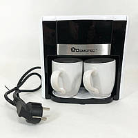 Кофеварка domotec на 2 чашки 500w Качественная кофеварка для дома Автоматические кофемашины