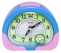 Настільний годинник-будильник кварцовий XD-2035A (зелені, жовті, рожеві