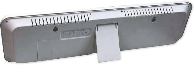 Настінний електронний годинник Technoline WS8120 White | Стильний дизайн, Великий дисплей, Календар, Термометр, Гігрометр, фото 4