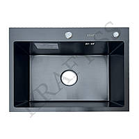 Мийка Kraft HS6045 з нержавіючої сталі з покриттям PVD чорна