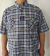 Рубашка мужская Турция Cottarelli. классическая большого с коротким рукавом 7XL