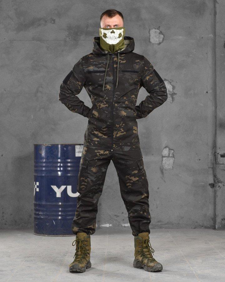 Тактический костюм Muraena черный мультикам SS - фото 1 - id-p2181933815