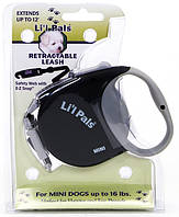 Рулетка-поводок для собак Power Walker Litl Pals MINI 3,6 м до 7 кг Черный (76484089749) BS, код: 7890861