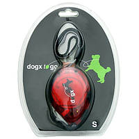 Поводок рулетка для собак Dogx2GO Belt Glassy S красная для собак до 12 кг длина 2 м Flamingo LW, код: 7721163