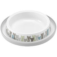 Миска для котов Moderna Trendy Dinner Maasai 210 мл 15.7x15.7x3.4 см Серо-белый (541208701770 XN, код: 7803445