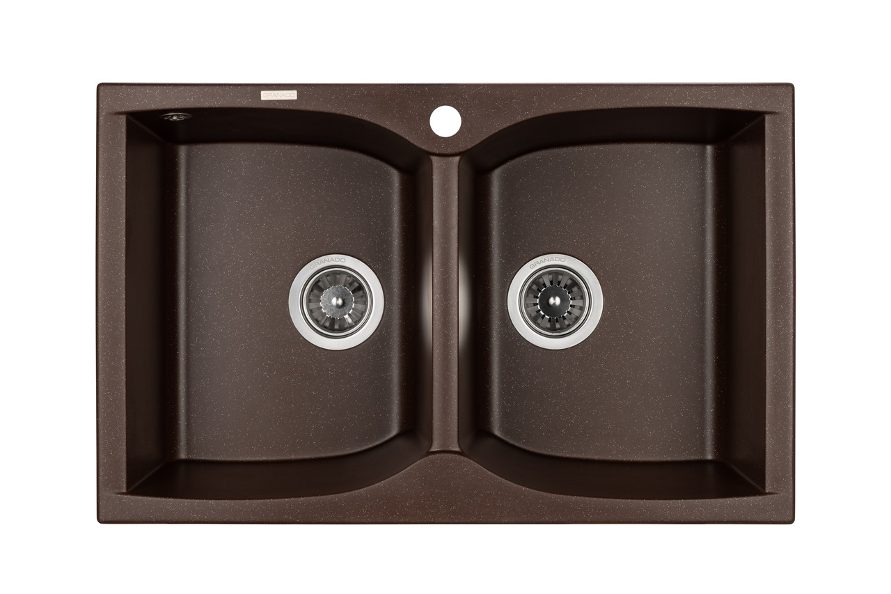 Гранітна мийка Granado CORDOBA marron 7850 коричнева, фото 1