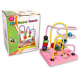 Дерев'яний лабіринт каталка Зірочка | Розвиваючі іграшки для дітей, фото 2