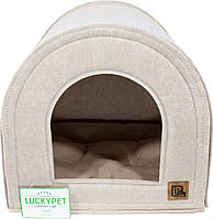 Домик Lucky Pet Опера 4 55х55х55 см Бежевый (4820268553805) PP, код: 7997986