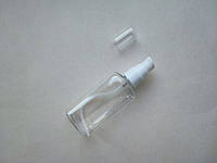 100 - 112 мл ПЭТ флакон Блок прозрачный с белым кремовым дозатором 20/410 бутылка, флакон пластиковый