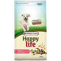 Сухой премиум корм для собак средних и крупных пород Happy Life Adult with Lamb 3 кг (5410340 QT, код: 7765356