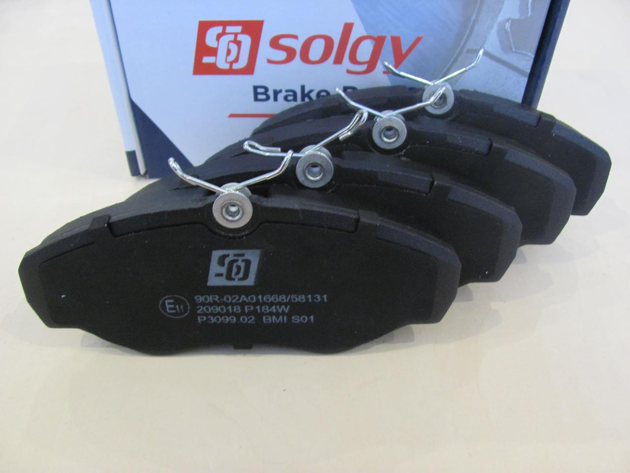Колодки гальмівні передні Renault Trafic | Opel Vivaro | SOLGY 209018