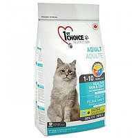 Сухой супер премиум корм для котов 1st Choice Adult Healthy SkinCoat лосось 10 кг (6567226290 NB, код: 7764942