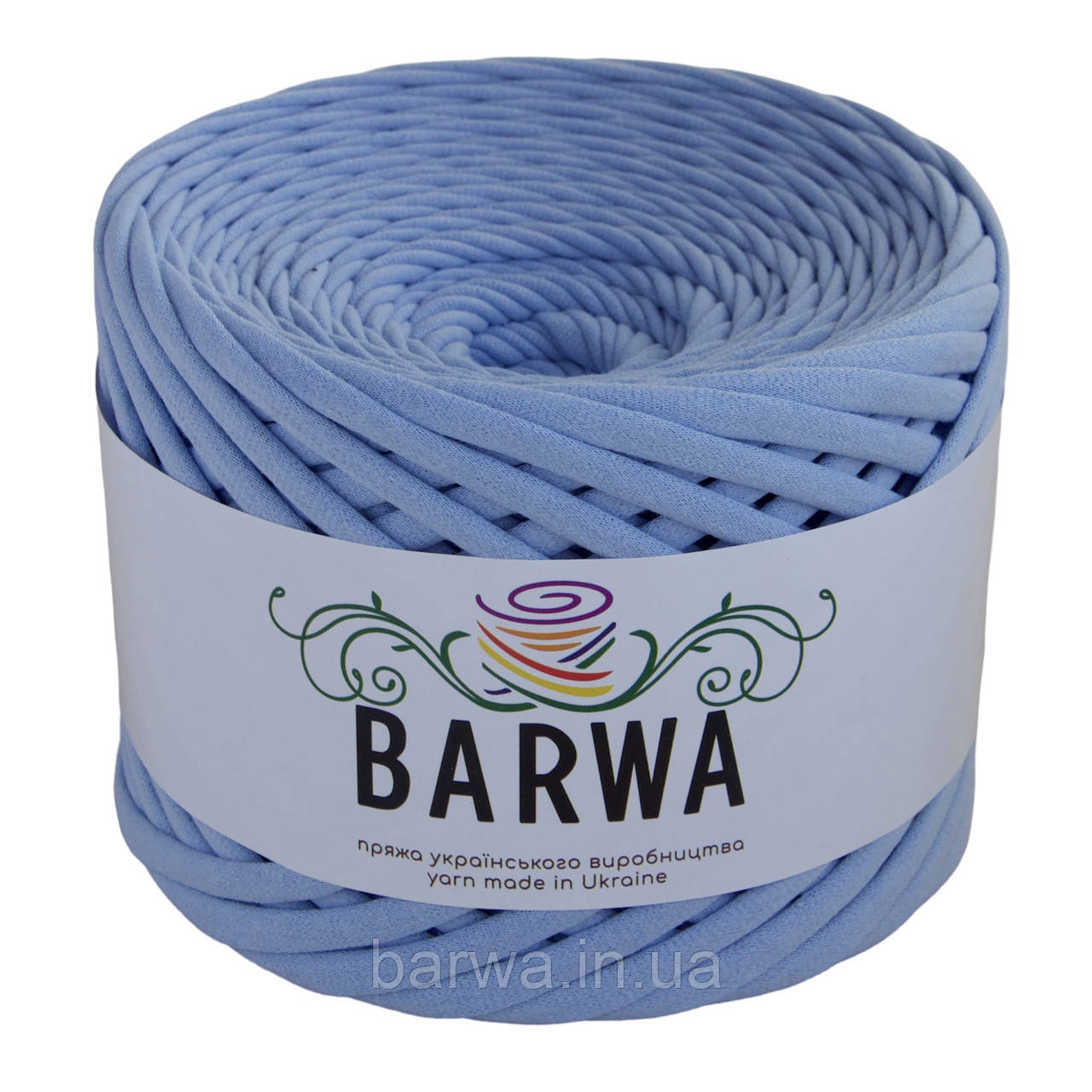 Пряжа трикотажна BARWA 5-7 мм, Небесний