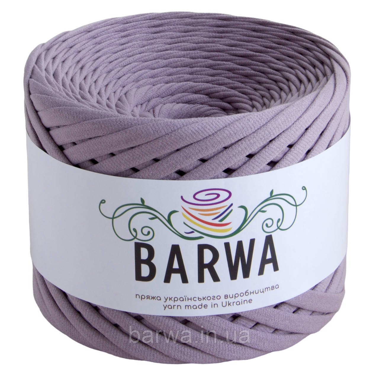 Пряжа трикотажна BARWA  3-5 мм, Лавандін