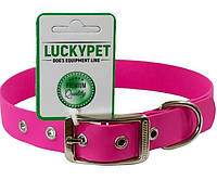 Ошейник из водонепроницаемой ленты Lucky pet 2.5 см 40-50 см Розовый (217123) PZ, код: 7998370
