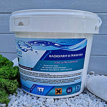 Коагулянт (флокулянт) проти мутності у воді Crystal Pool Floc Ultra Granules 5 кг у гранулах