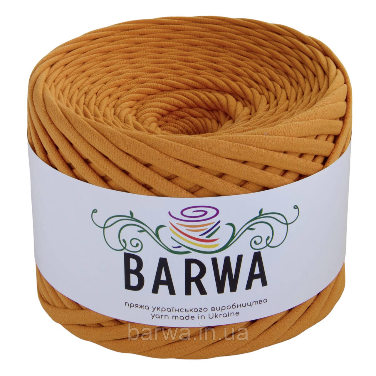 Пряжа трикотажна BARWA  5-7 мм, Абрикос